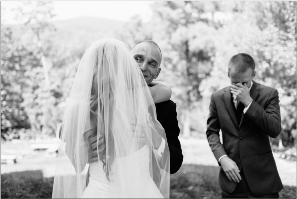 Rustic Mountain Wedding father of bride